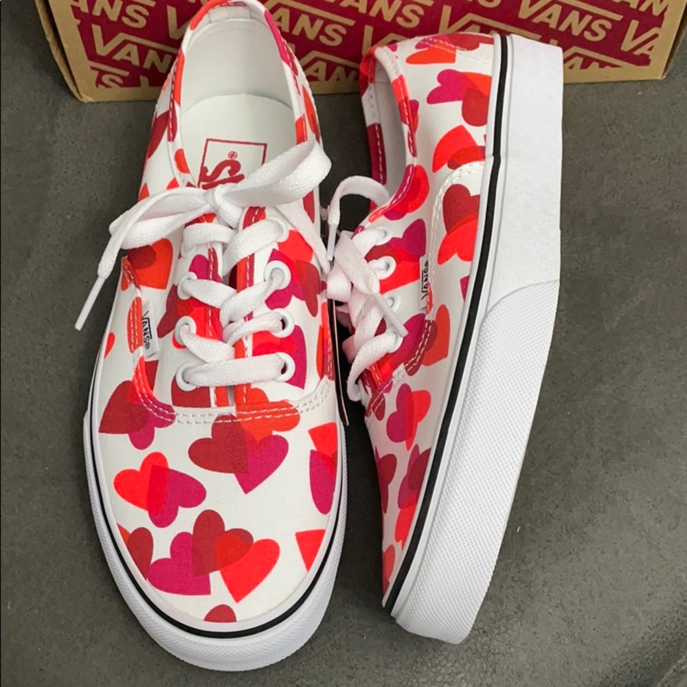 Vans Authentic shoes women Valentines Hearts - Picture 3 of 9